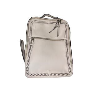 Calpak 15" Taupe Faux Leather Laptop Backpack Travel Carry on Luggage